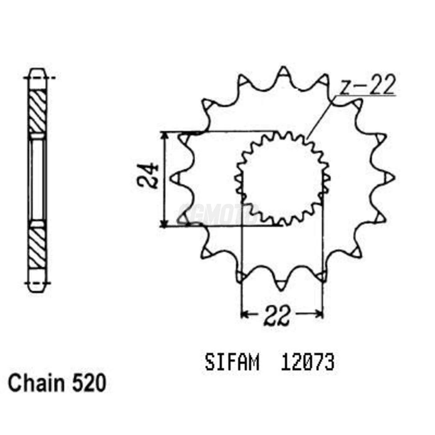 Kit chaine Aprilia 125 Tuareg Rally Kit chaine Aprilia 125 Tuareg Rally