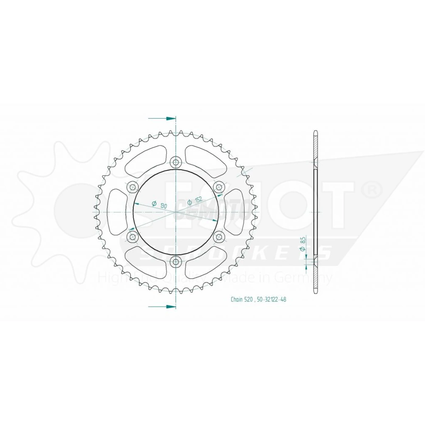 Kit chaine Aprilia 450/550 Sxv Kit chaine Aprilia 450/550 Sxv