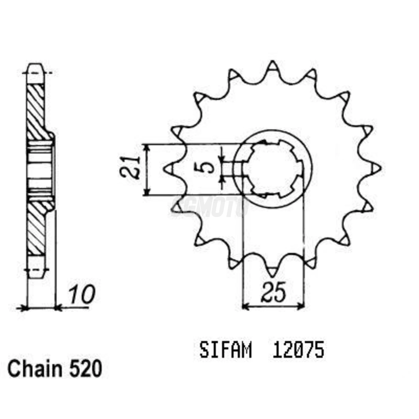 Kit chaine Cagiva 600 W16 Kit chaine Cagiva 600 W16