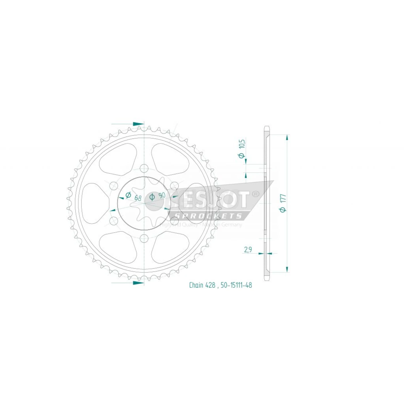 Kit chaine Honda Xr 125 L Kit chaine Honda Xr 125 L