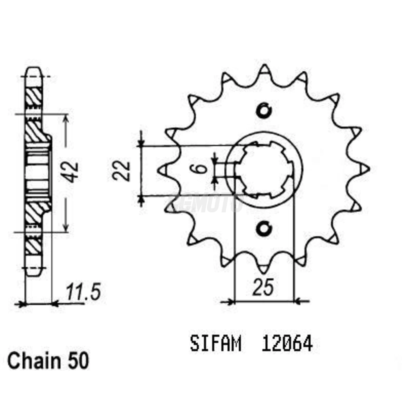 Kit chaine Honda Ft 500 C Kit chaine Honda Ft 500 C
