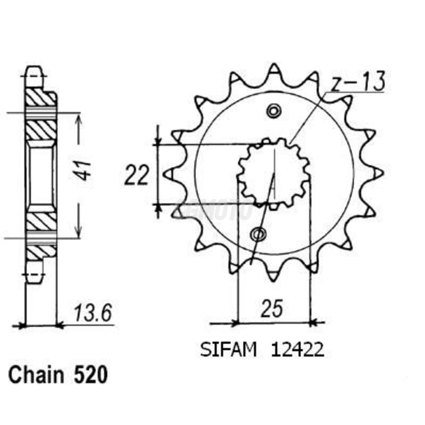 Kit chaine Honda Xr 650 R Kit chaine Honda Xr 650 R