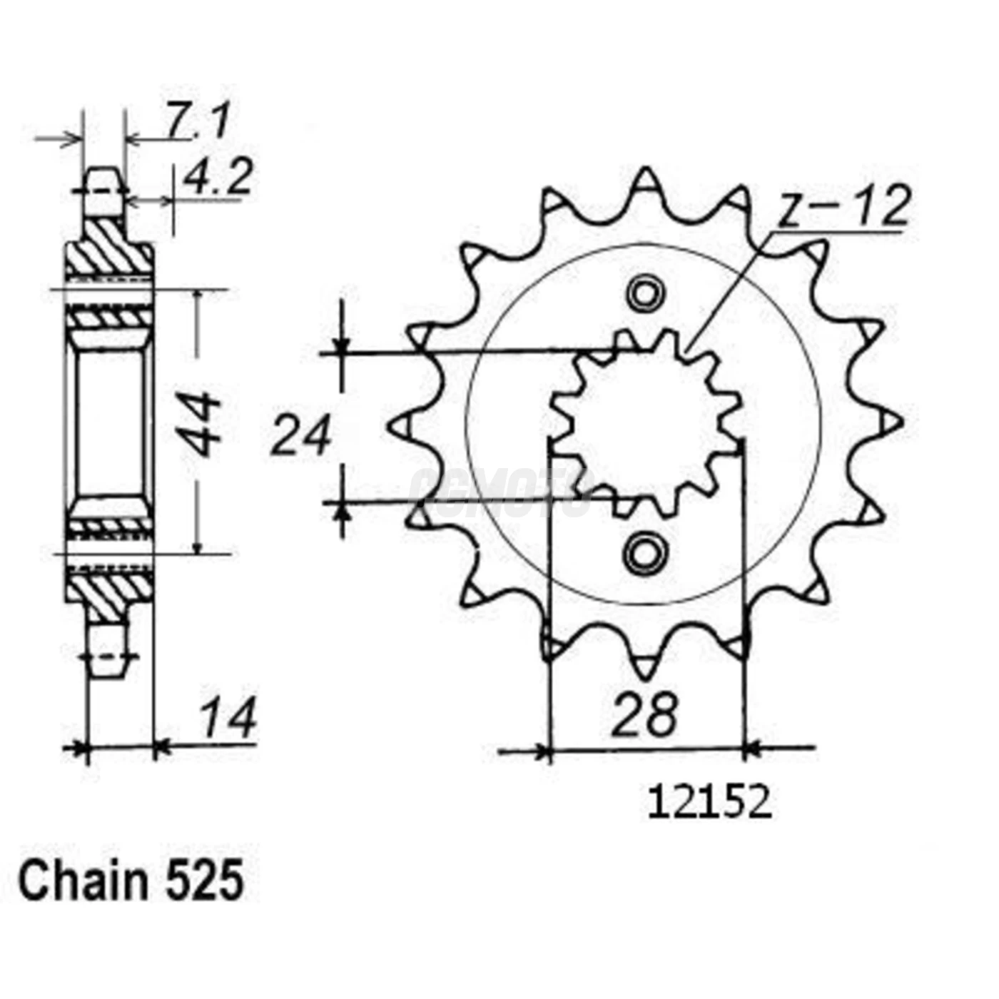 Kit chaine Honda Vt 750 C Shadow Kit chaine Honda Vt 750 C Shadow