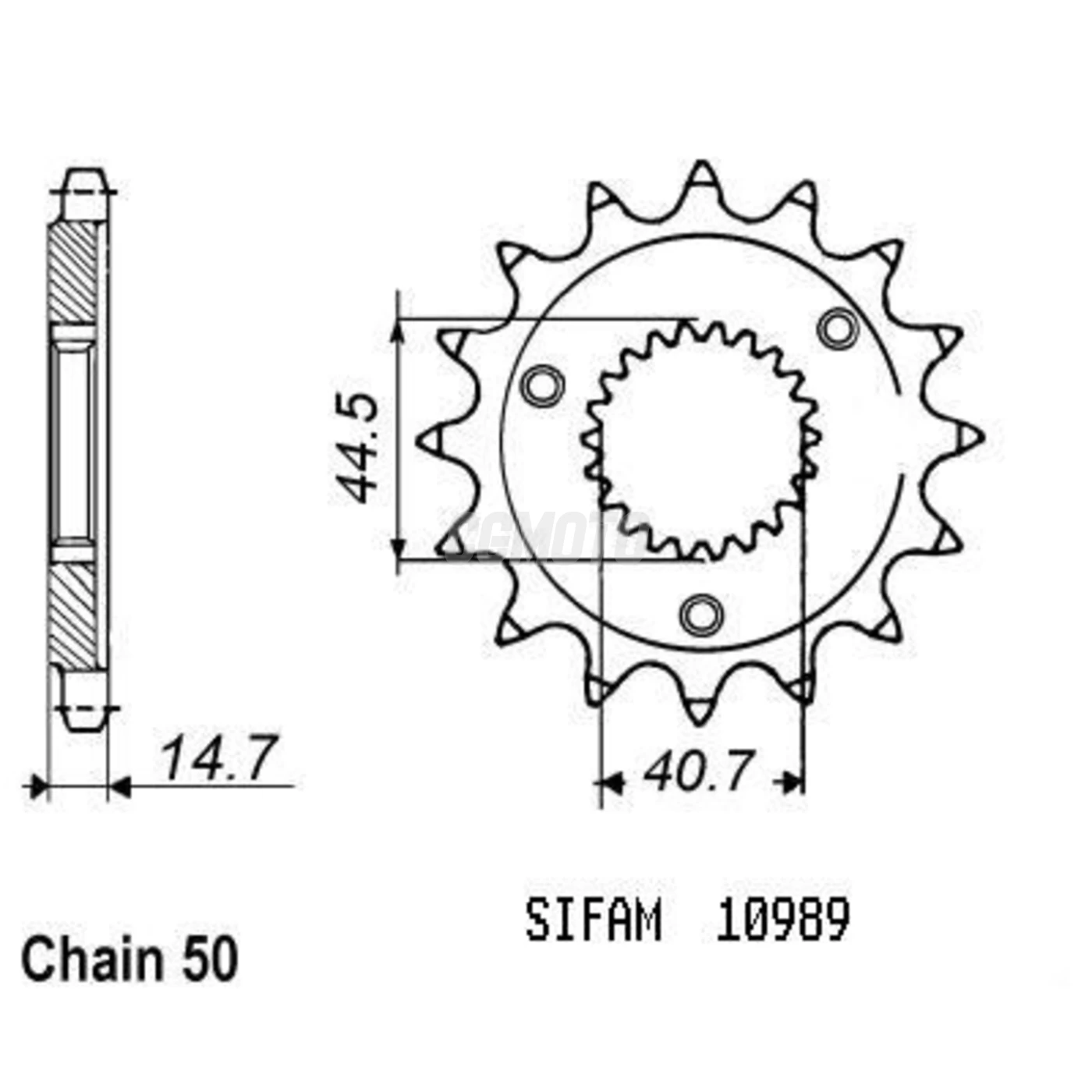 Kit chaine Harley D. Xlh 1200 Sportster Kit chaine Harley D. Xlh 1200 Sportster