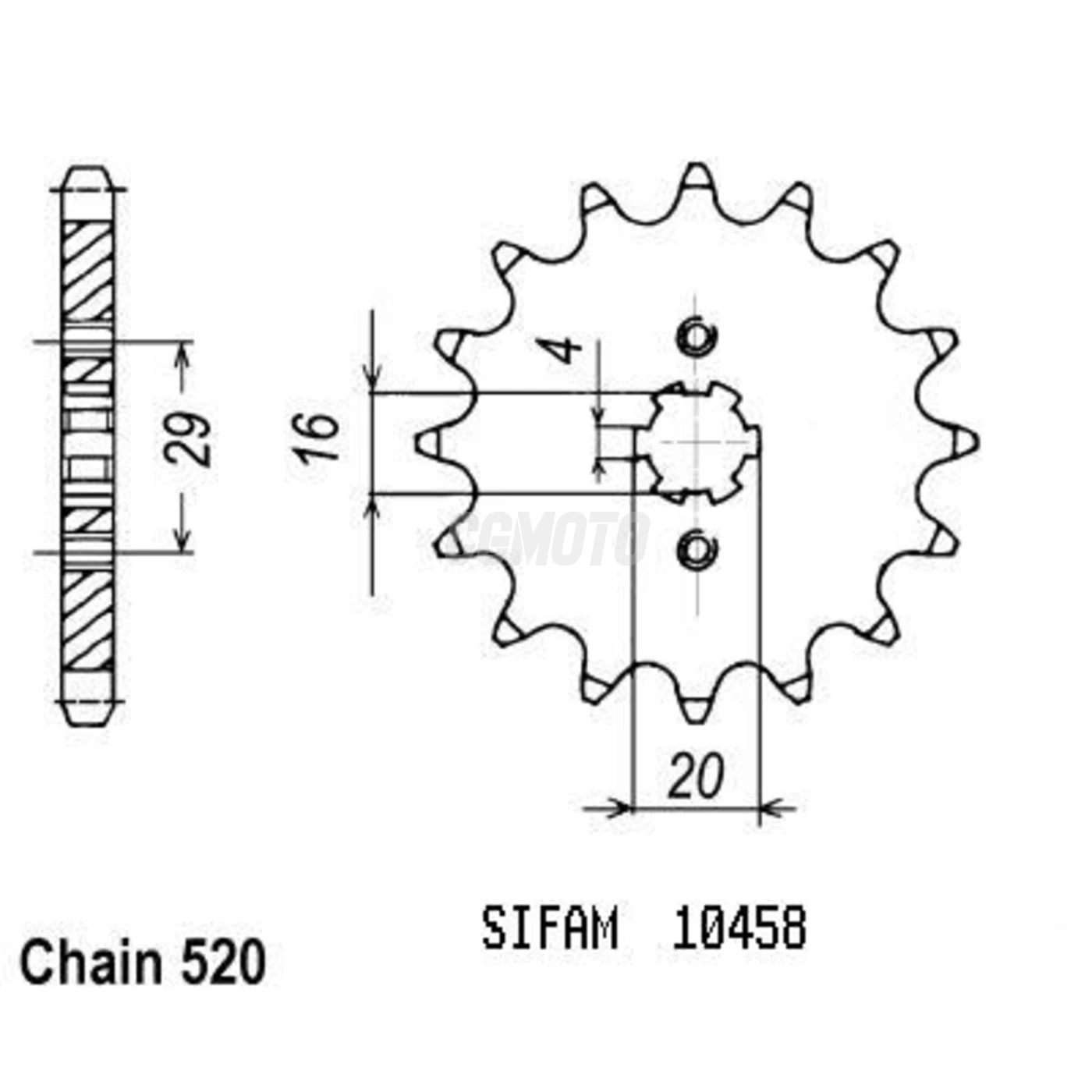 Kit chaine Kawasaki Kdx 175