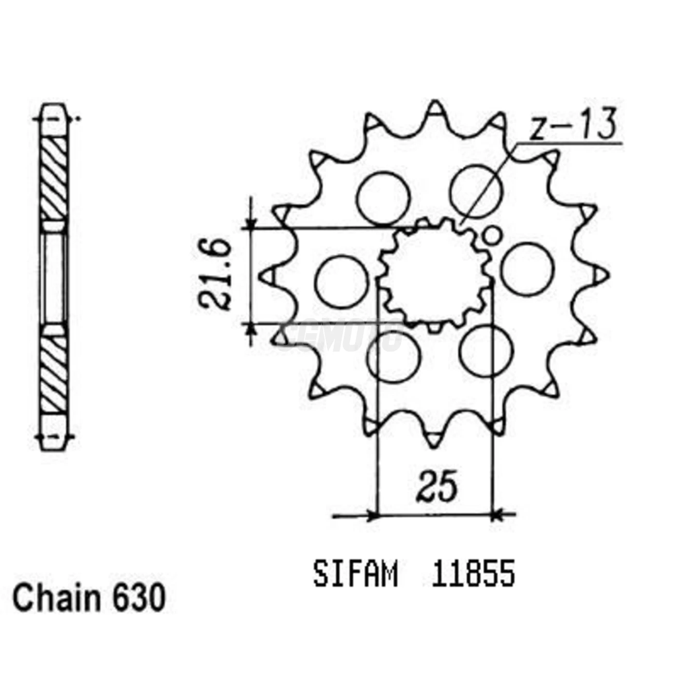 Kit chaine Kawasaki Z 750 L Kit chaine Kawasaki Z 750 L