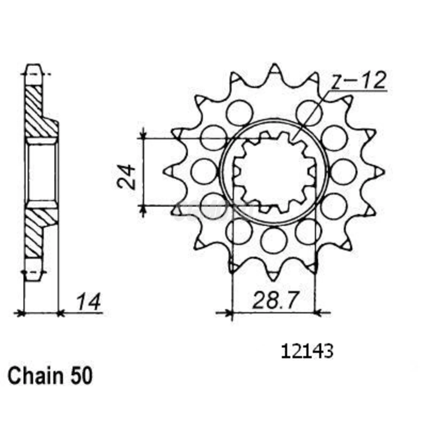 Kit chaine Kawasaki Gpz 1100 Kit chaine Kawasaki Gpz 1100