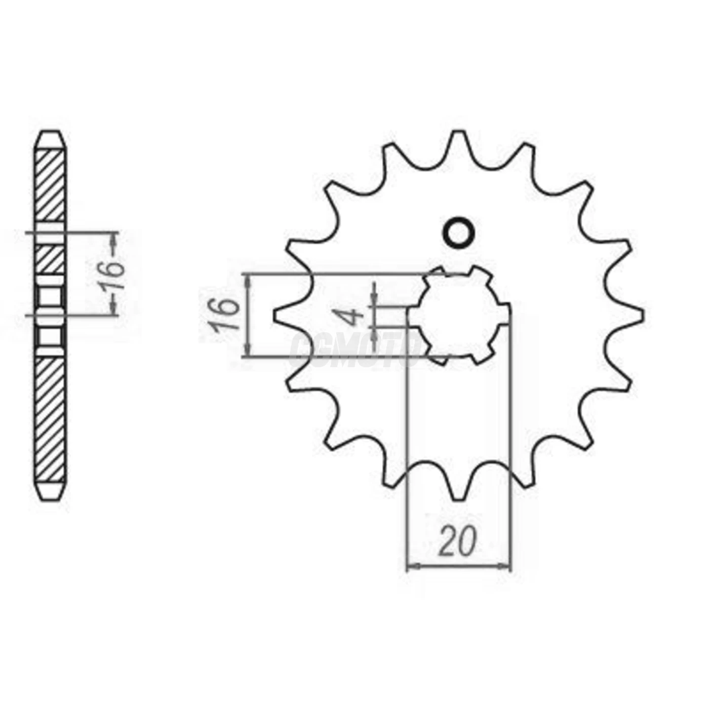 Kit chaine Yamaha Pw 80 Kit chaine Yamaha Pw 80
