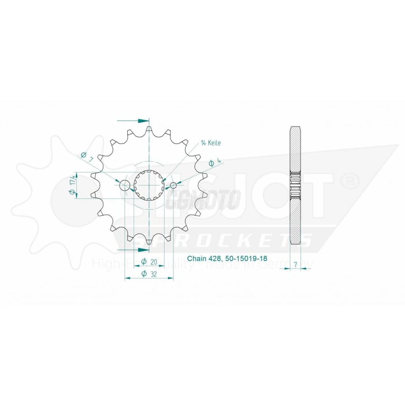 Kit chaine Yamaha Tzr 125 R Kit chaine Yamaha Tzr 125 R
