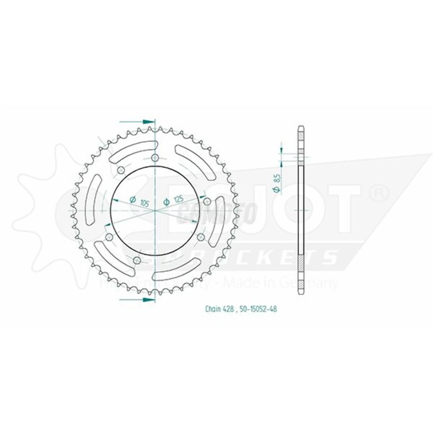 Kit chaine Yamaha Xt 125 X Super Motard Kit chaine Yamaha Xt 125 X Super Motard