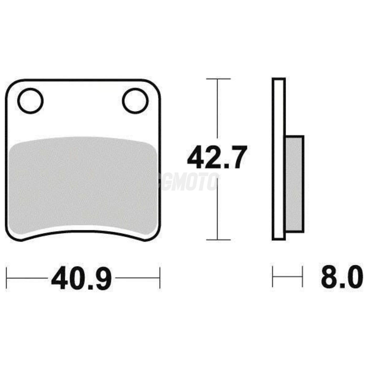 Plaquette de frein Organique Eco-Friction Route Plaquette de frein Organique Eco-Friction Route
