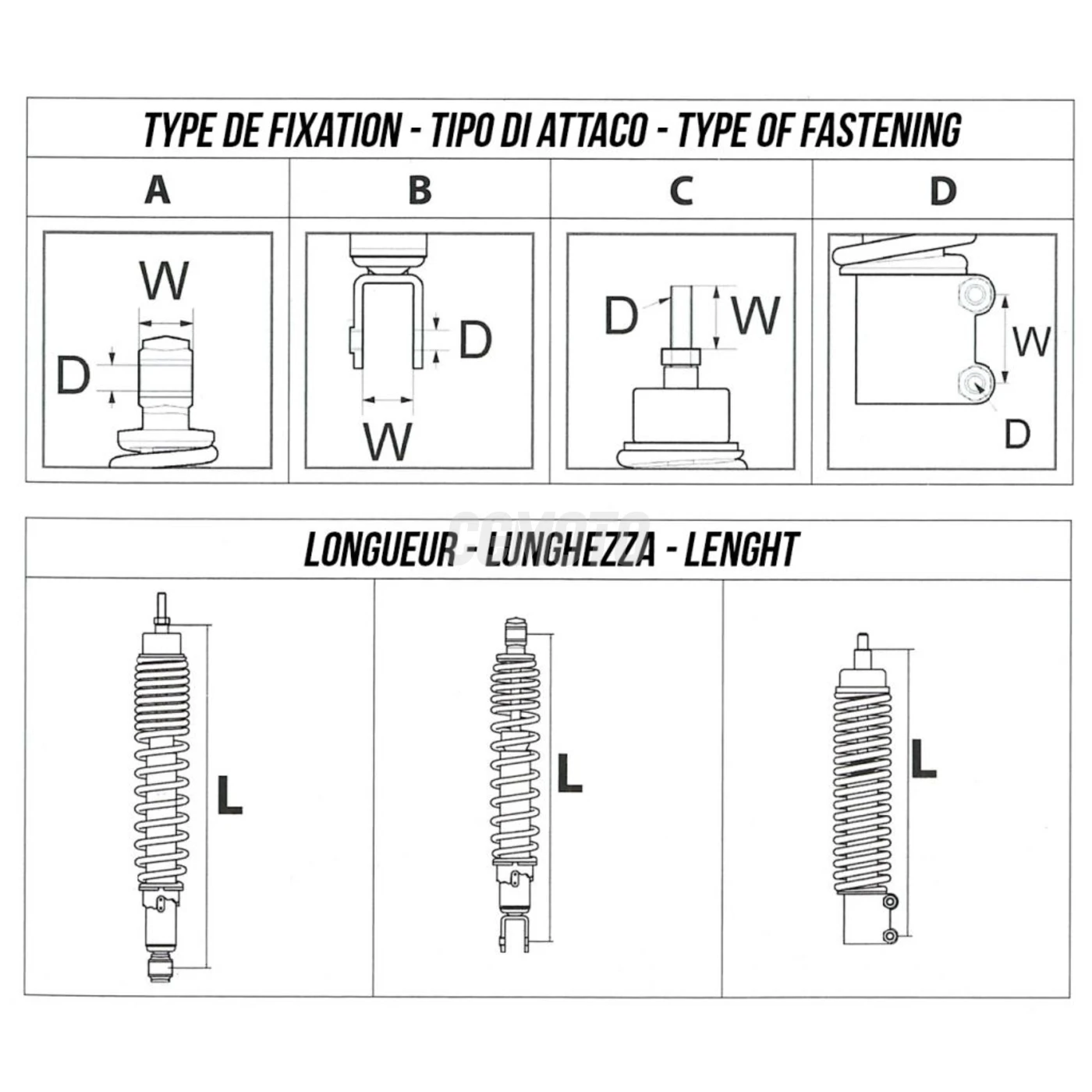 Amortisseur Honda SH Amortisseur Honda SH