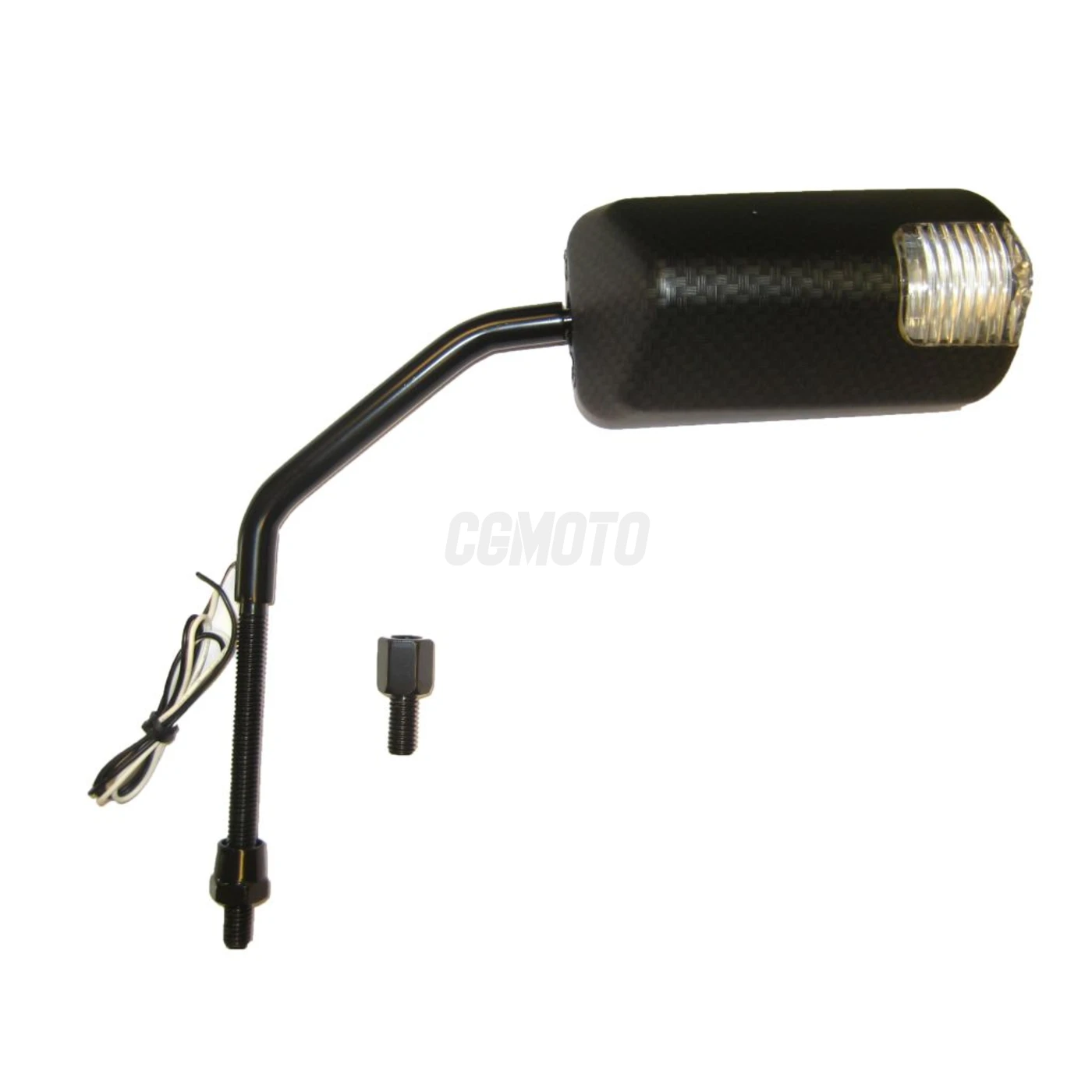 Rétroviseur Universel pour Scooter - F1 Long + Clignotant Led - Look Carbone M8 - Réversible Rétroviseur Universel pour Scooter - F1 Long + Clignotant Led - Look Carbone M8 - Réversible