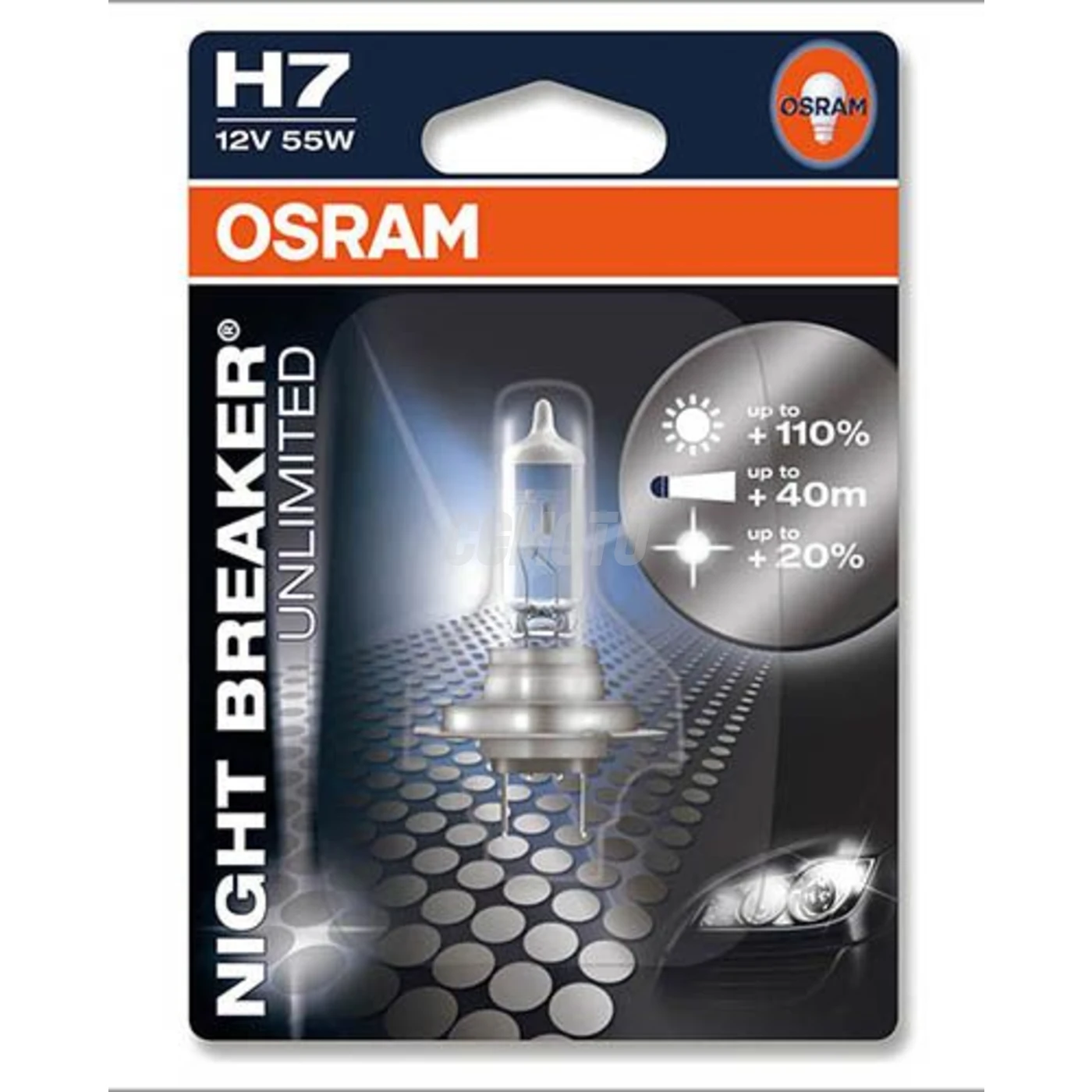 Ampoule H7 Night Breaker - 12V 55W PX26d Ampoule H7 Night Breaker - 12V 55W PX26d