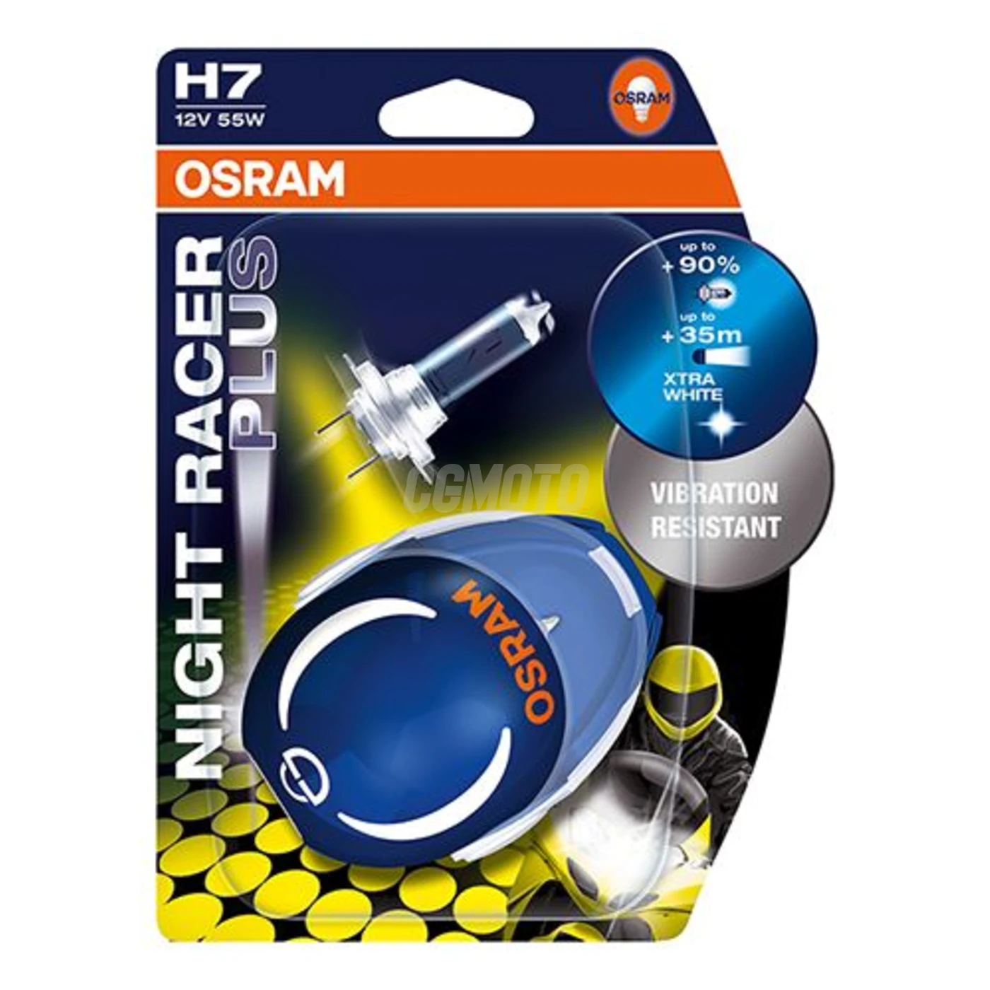 Ampoule H7 Night Racer 110 - 12V 55W Px26d Xtra White Ampoule H7 Night Racer 110 - 12V 55W Px26d Xtra White