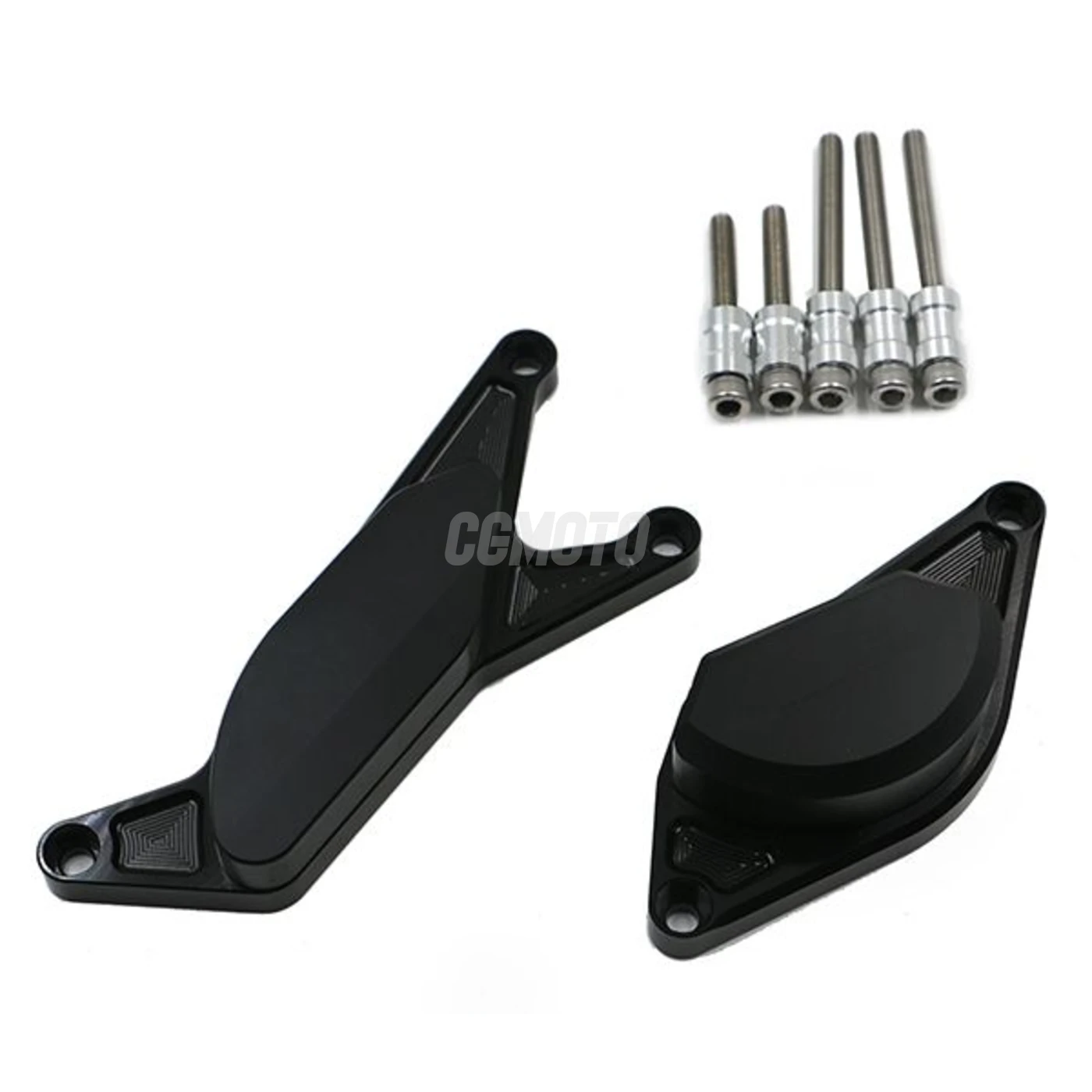 Kit Protection de Carters CNC Anodisés Noir GSR 600 / 750 Gauche et Droit Kit Protection de Carters CNC Anodisés Noir GSR 600 / 750 Gauche et Droit