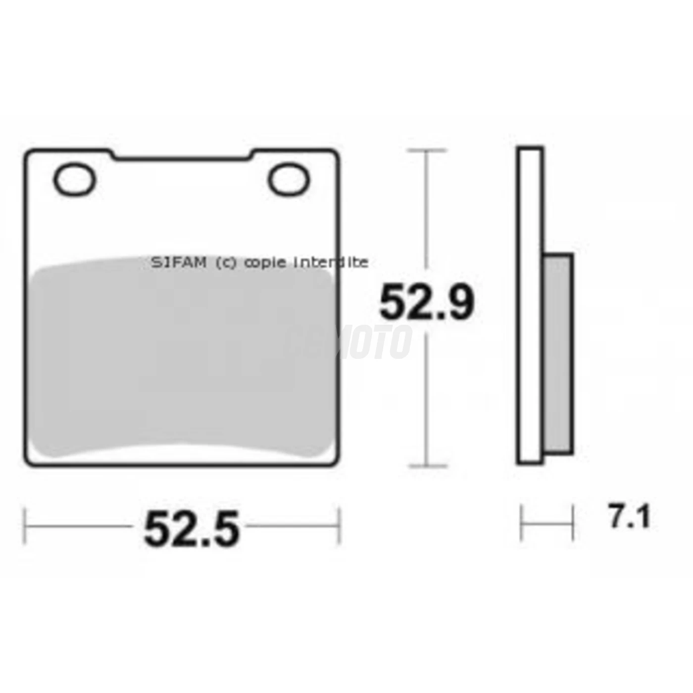 Plaquette de frein Sifam Métal Fritté haute performance norme KBA/ABE Plaquette de frein Sifam Métal Fritté haute performance norme KBA/ABE