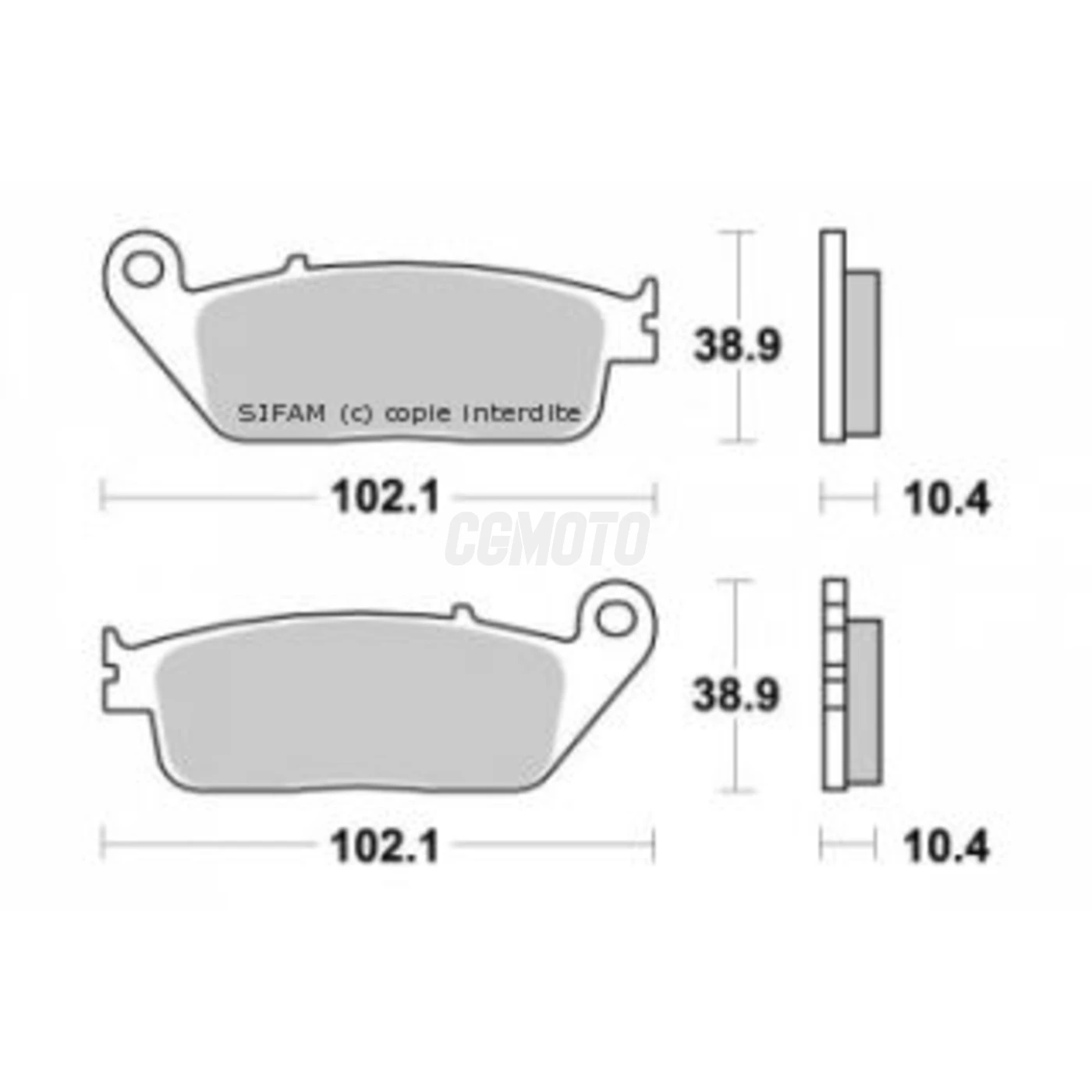 Plaquette de frein Sifam Métal Fritté haute performance norme KBA/ABE Plaquette de frein Sifam Métal Fritté haute performance norme KBA/ABE