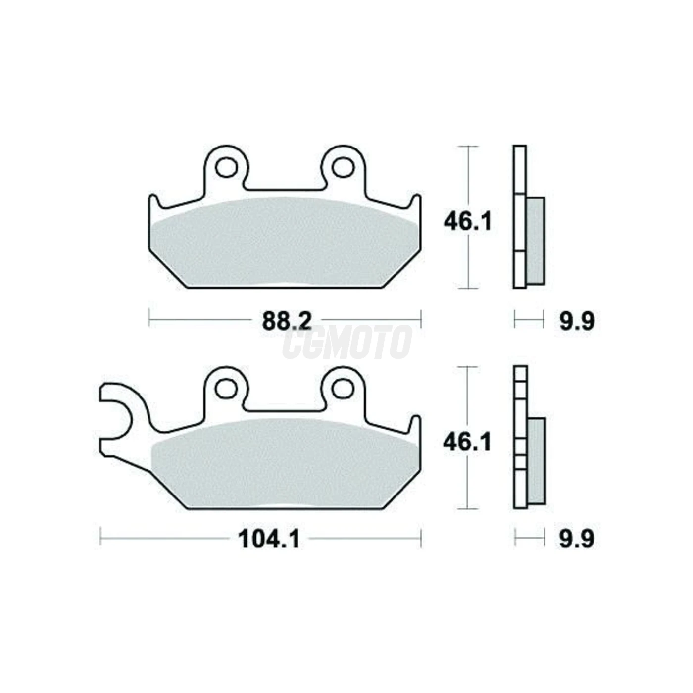 Plaquette de frein Sifam Métal Fritté haute performance norme KBA/ABE Plaquette de frein Sifam Métal Fritté haute performance norme KBA/ABE