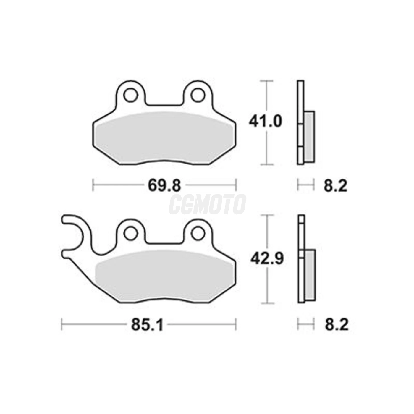 Plaquette de frein Sifam Métal Fritté haute performance norme KBA/ABE Plaquette de frein Sifam Métal Fritté haute performance norme KBA/ABE