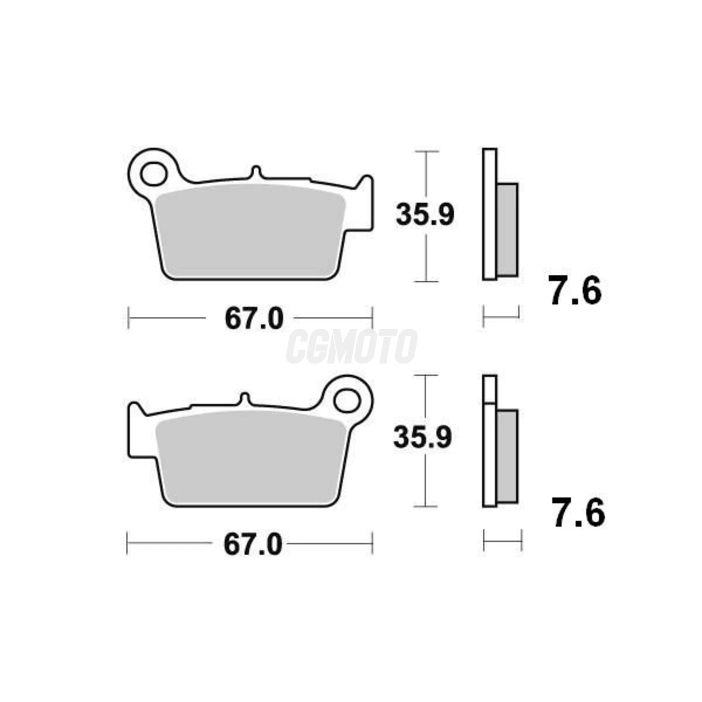 Plaquette de frein Sifam Métal Fritté haute performance norme KBA/ABE Plaquette de frein Sifam Métal Fritté haute performance norme KBA/ABE