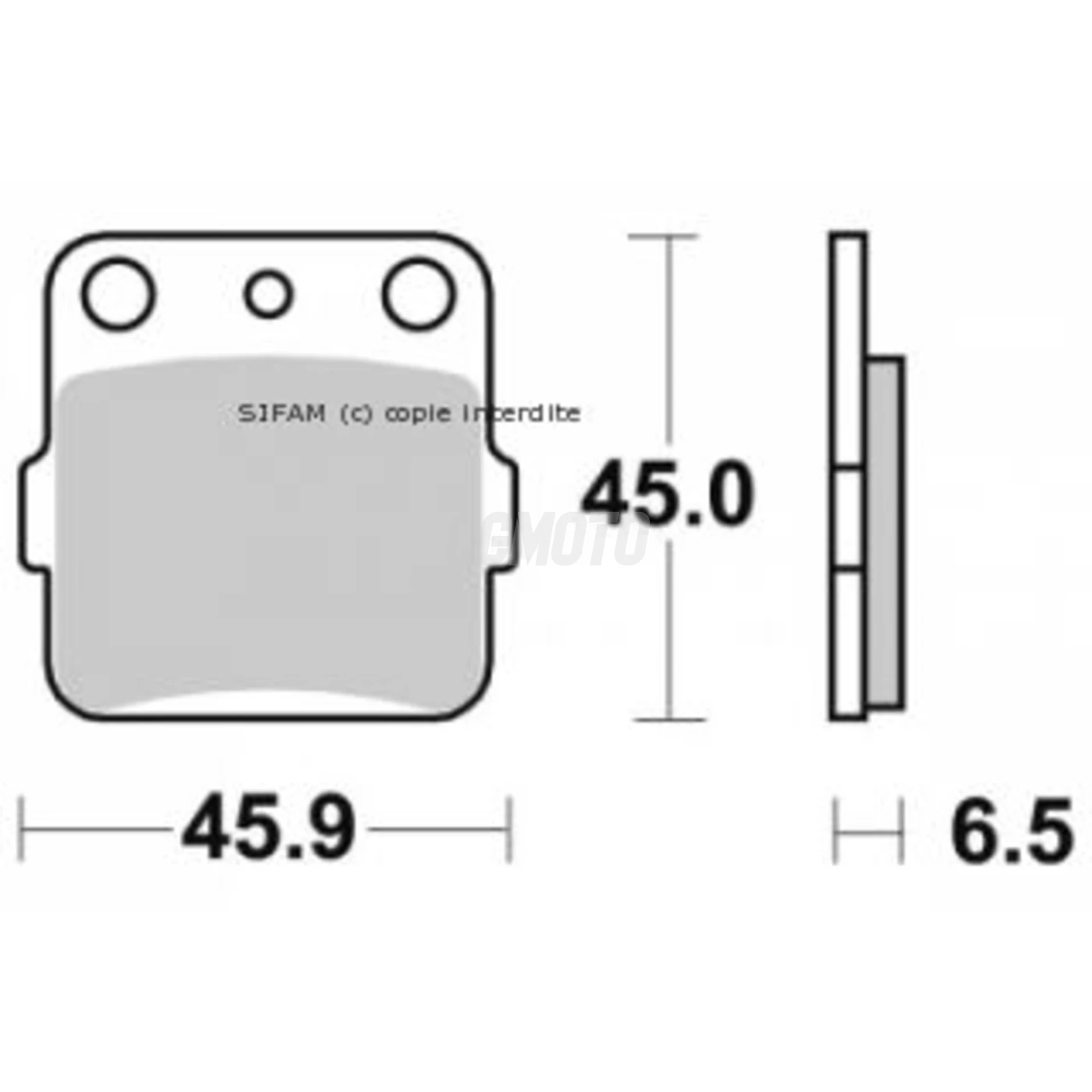 Plaquette de frein Sifam Métal Fritté haute performance norme KBA/ABE Plaquette de frein Sifam Métal Fritté haute performance norme KBA/ABE