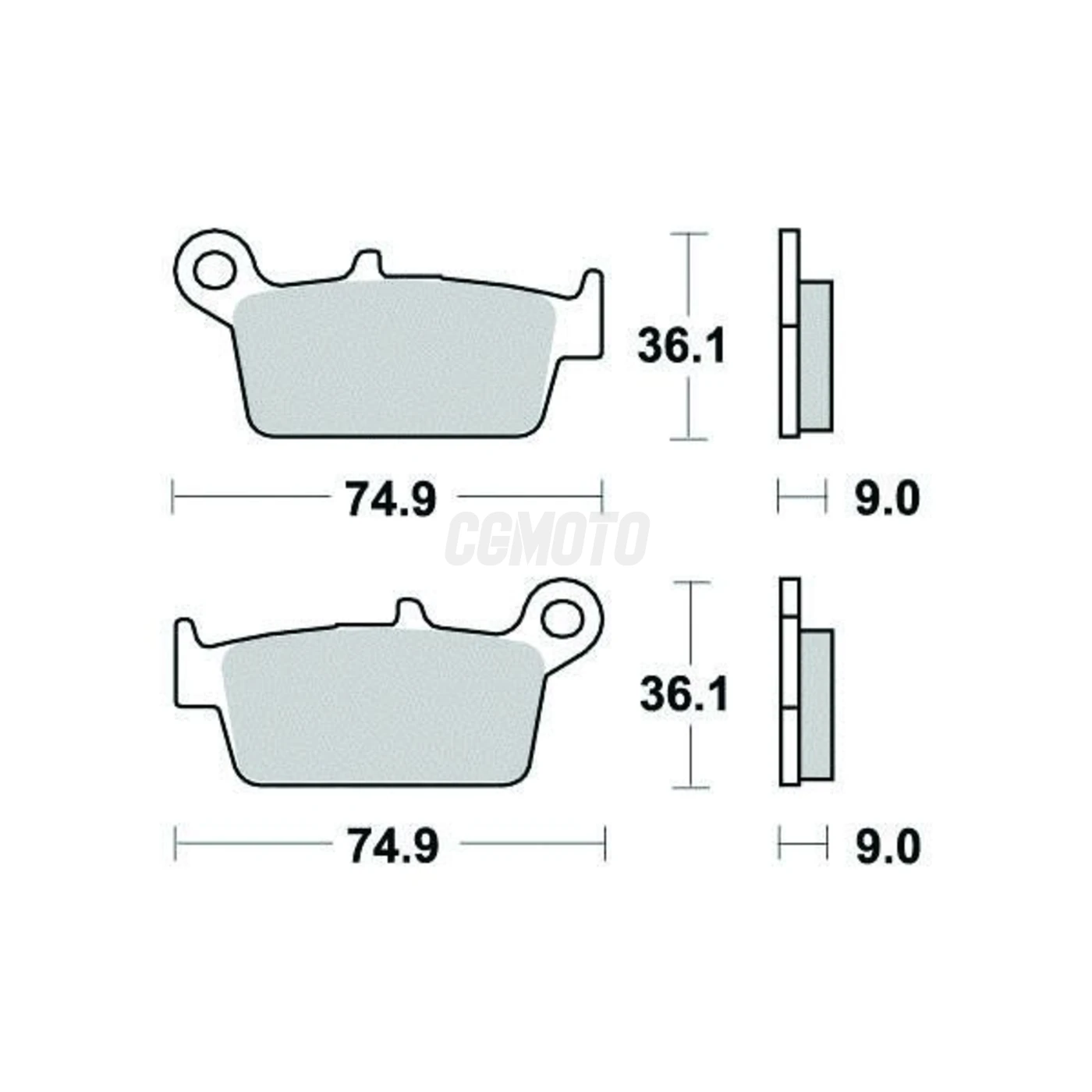 Plaquette de frein Sifam Métal Fritté haute performance norme KBA/ABE Plaquette de frein Sifam Métal Fritté haute performance norme KBA/ABE