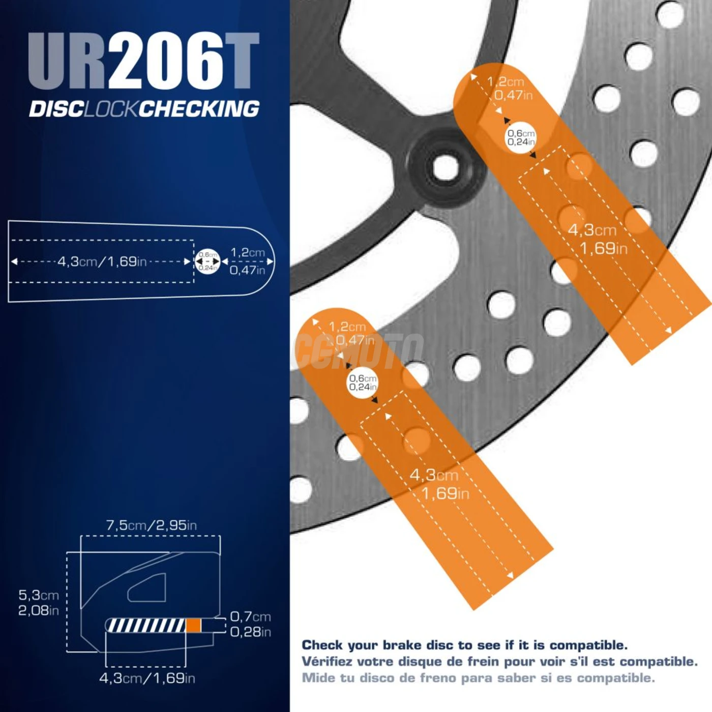 Bloque Disque Urban DISK UR2 Scooter diam.6 Bloque Disque Urban DISK UR2 Scooter diam.6