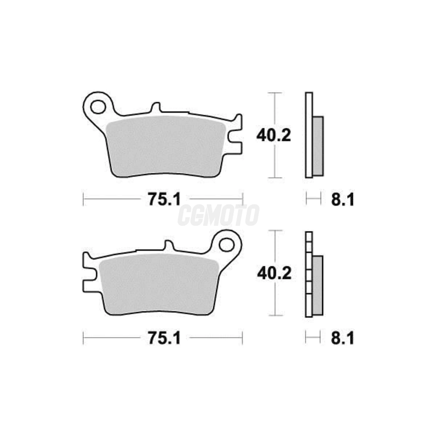 Plaquette de frein Vesrah Métal Fritté Plaquette de frein Vesrah Métal Fritté