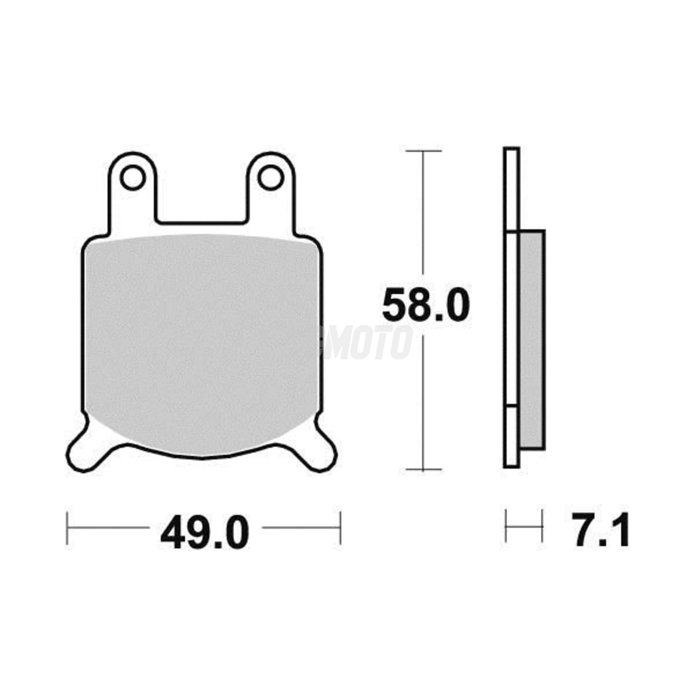 Plaquette de frein Vesrah Organique Plaquette de frein Vesrah Organique