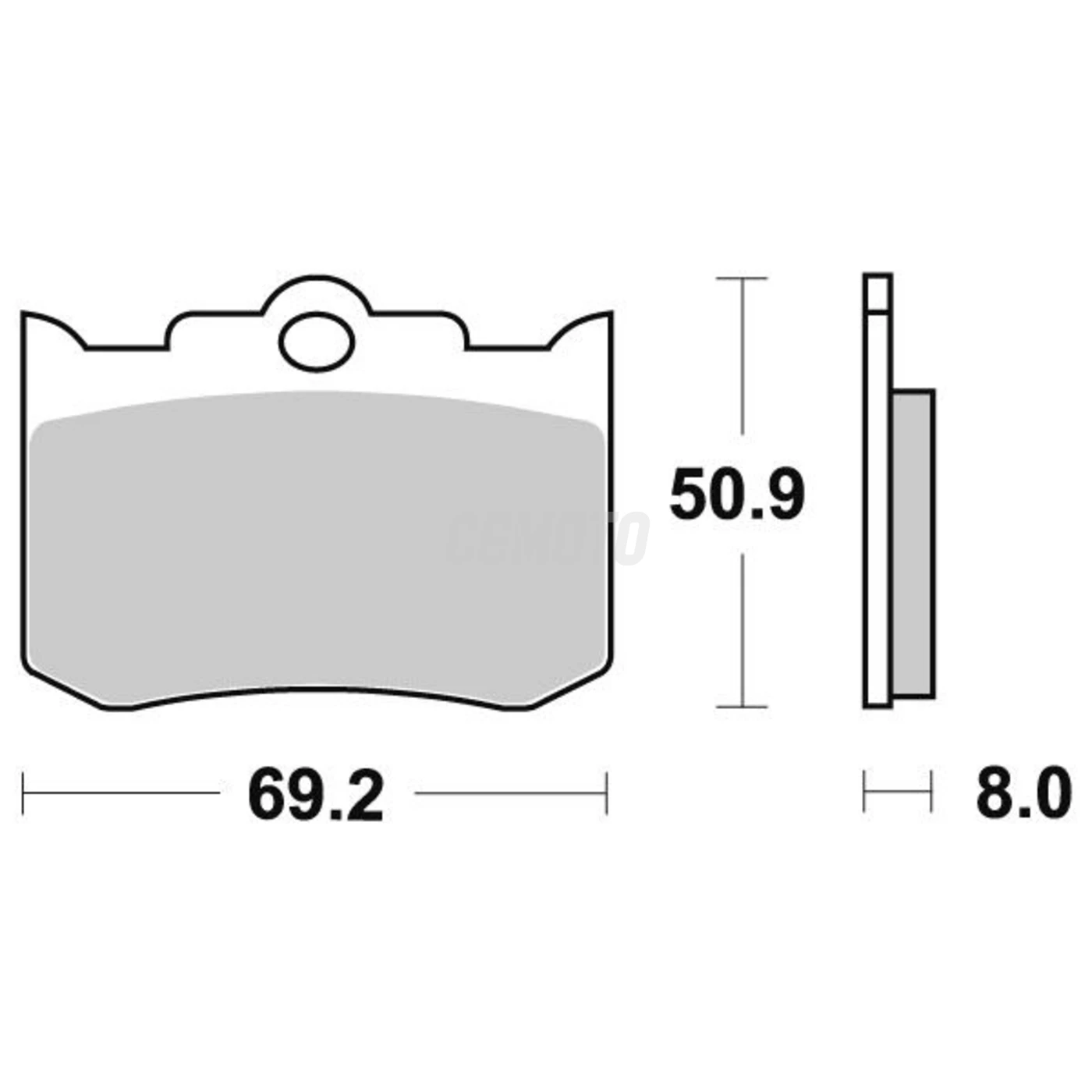 Plaquette de frein Vesrah Organique Plaquette de frein Vesrah Organique