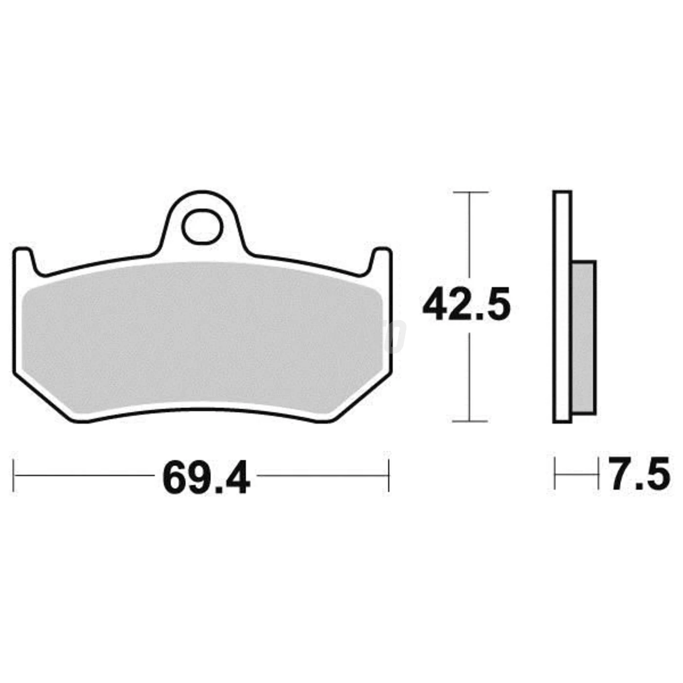 Plaquette de frein Vesrah Métal Fritté Plaquette de frein Vesrah Métal Fritté