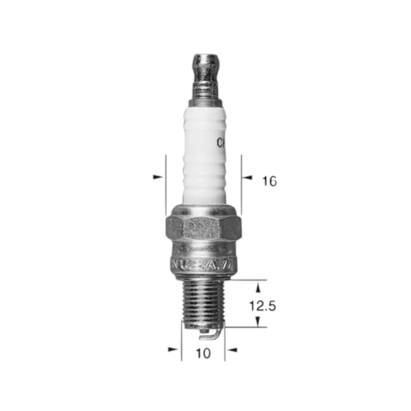 Bougie P-RZ9HC Ø10mm Culot: 12.5mm Equivalence CR6HSA Bougie P-RZ9HC Ø10mm Culot: 12.5mm Equivalence CR6HSA
