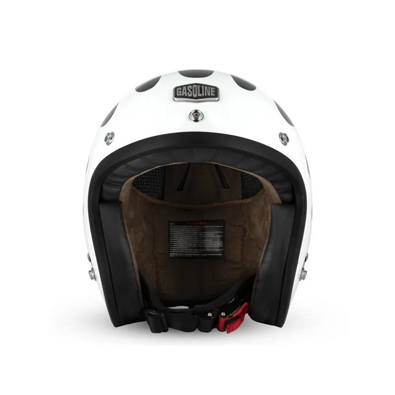 Casque Jet Cafe Racer S250 Noir / Blanc  Brillant