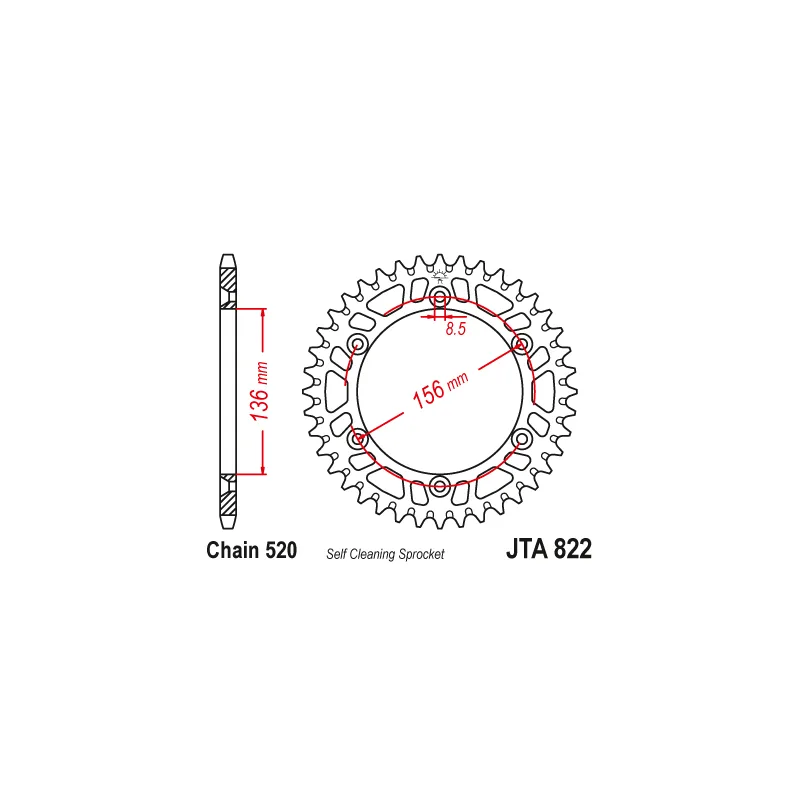 Couronne Alu. 48 Dents