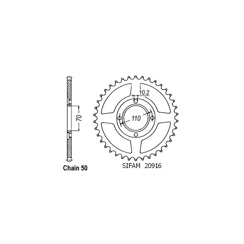 Couronne Cb 400 T 77-80