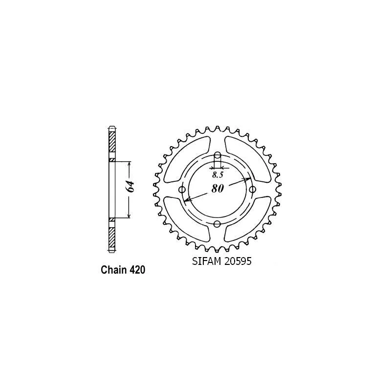 Couronne Chappy 50/80 85-96 Couronne Chappy 50/80 85-96
