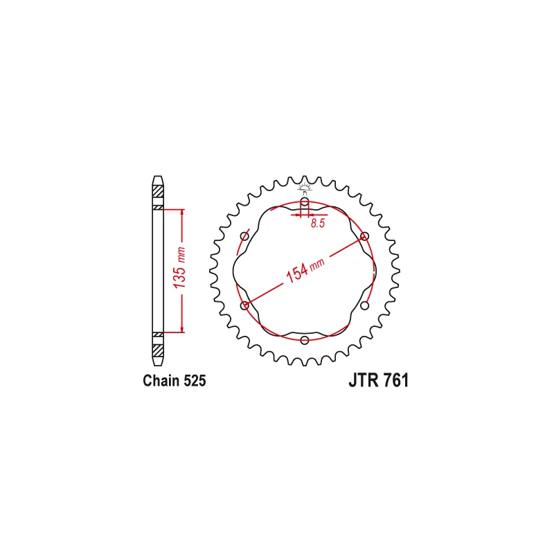 Couronne Ducati 1098 R/S 07-
