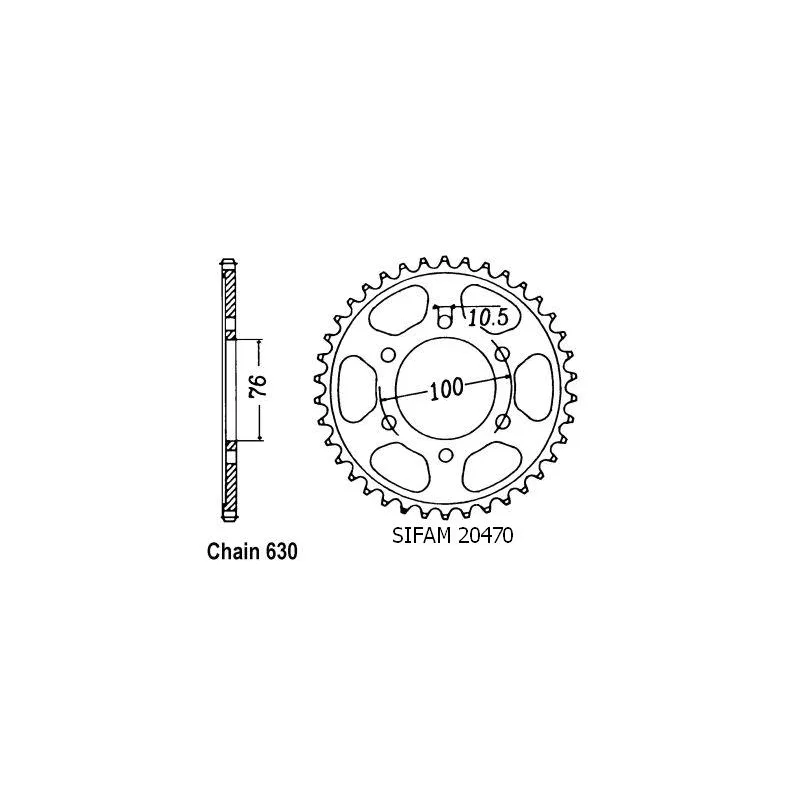 Couronne Gsx 750 E 80-82
