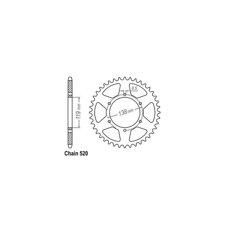 Couronne Husaberg Enduro Z48 Couronne Husaberg Enduro Z48