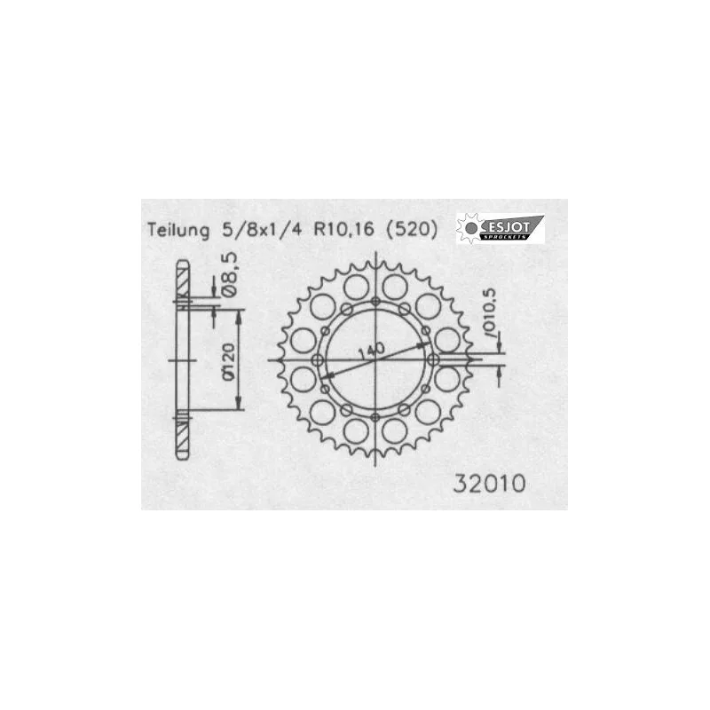 Couronne Racing Alu Gsx-R 600/750 98-00