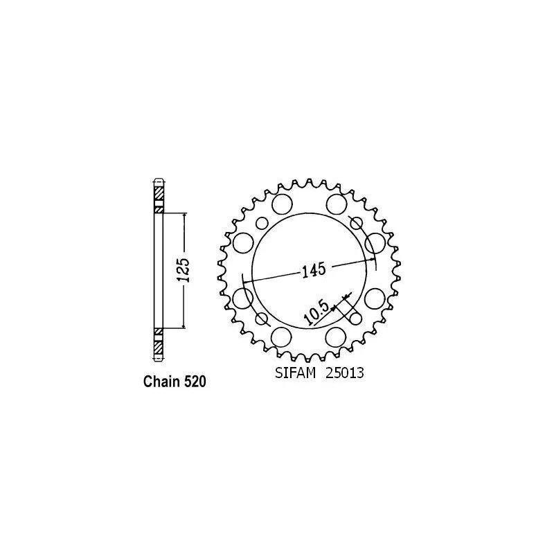 Couronne Xt 550 82-83 Couronne Xt 550 82-83