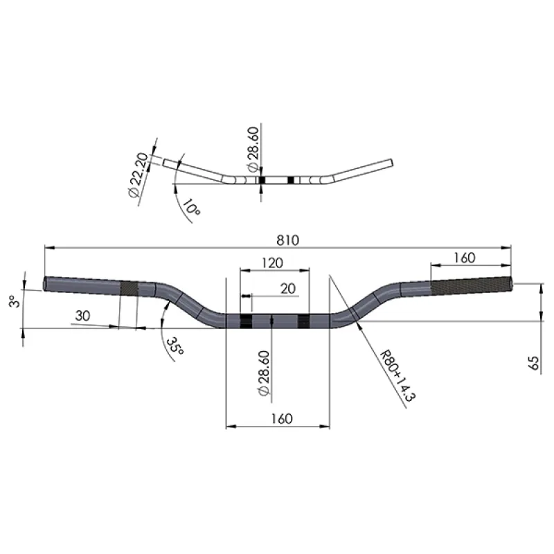 Guidon Alu sans Barre Guidon Alu sans Barre