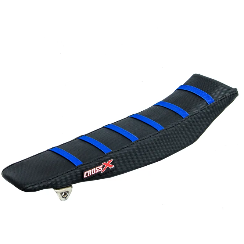 Housse de selle YAMAHA YZF 250 03-05 YZF 450 03-05 TOP BLACK- SIDE BLACK-STRIPES BLUE (M410-3BBBL) Housse de selle YAMAHA YZF 250 03-05 YZF 450 03-05 TOP BLACK- SIDE BLACK-STRIPES BLUE (M410-3BBBL)