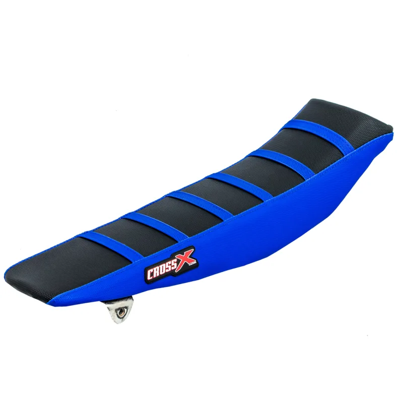 Housse de selle YAMAHA YZF 250 03-05 YZF 450 03-05 TOP BLACK- SIDE BLUE-STRIPES BLUE (M410-3BBLBL) Housse de selle YAMAHA YZF 250 03-05 YZF 450 03-05 TOP BLACK- SIDE BLUE-STRIPES BLUE (M410-3BBLBL)