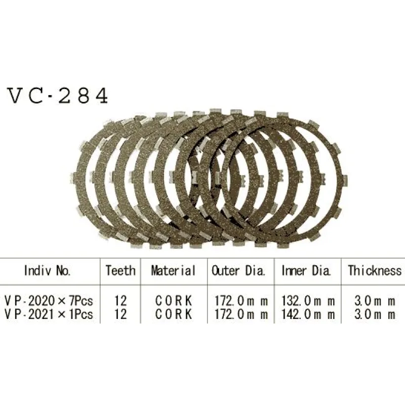 Kit Disques d'Embrayage Garnis 1200 V-Max 1988/2001 Kit Disques d'Embrayage Garnis 1200 V-Max 1988/2001