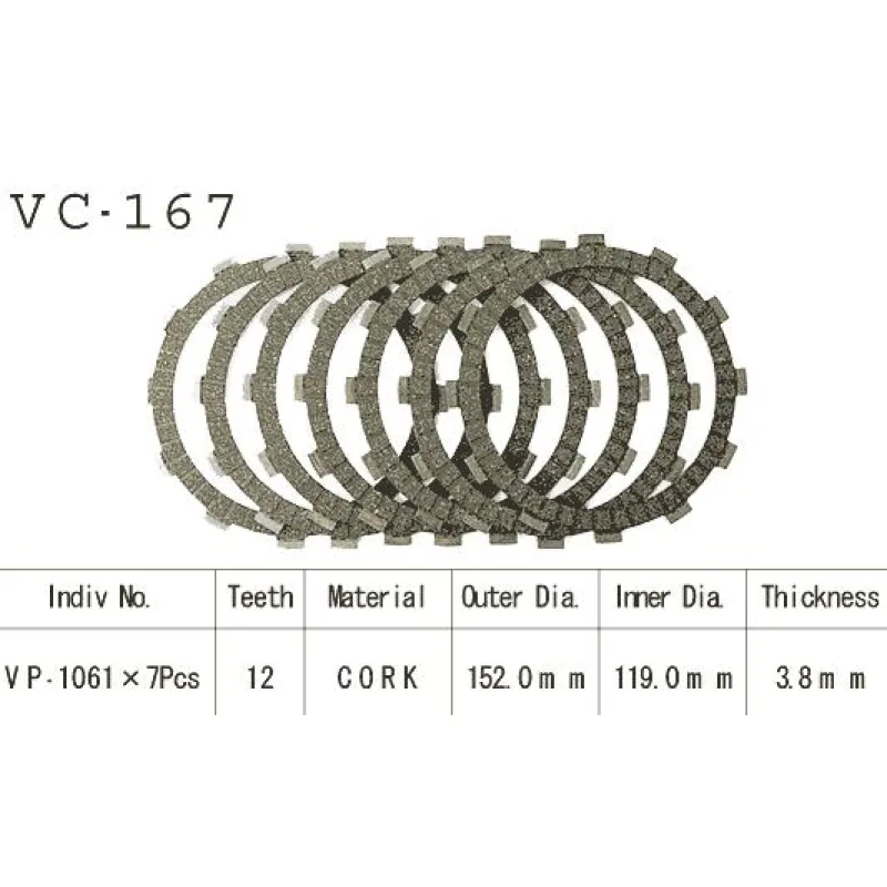 Kit Disques d'Embrayage Garnis Xrv750 Africa Twin 1990/2002 Kit Disques d'Embrayage Garnis Xrv750 Africa Twin 1990/2002