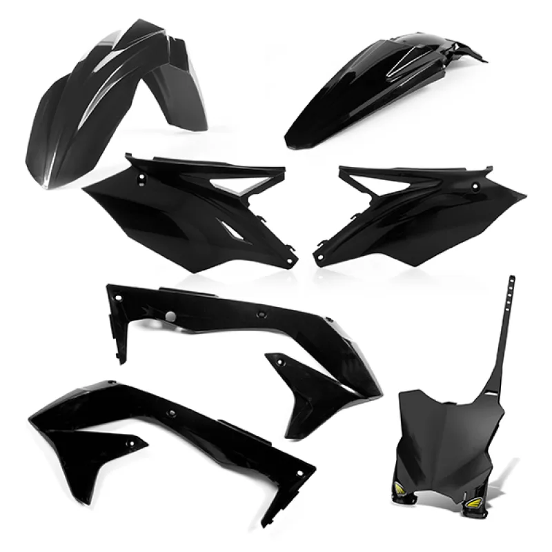 Kit plastique 5 elements KAWASAKI KXF450 18 - Noir Kit plastique 5 elements KAWASAKI KXF450 18 - Noir