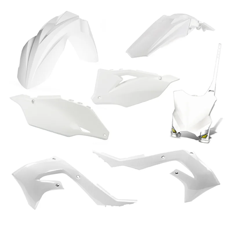 Kit plastique 5 elements KAWASAKI KXF450 19-21 - Blanc