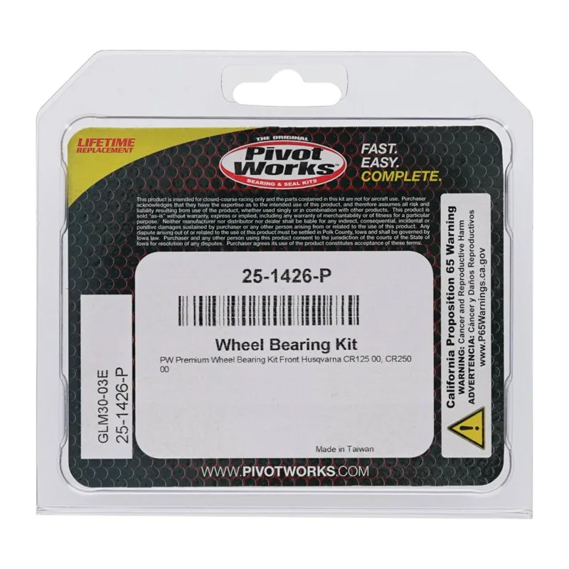Kit Roulements de  Roue Avt + Spy HUSQVARNA CR 125 2000-2000 / CR 250 2000-2000